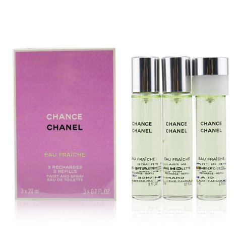 chanel chance twist & spray|chanel chance eau fraiche refill.